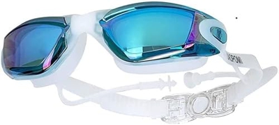 Goggles de natación de miopía Paplug for la Oreja for Adultos Silicona for la Tapa de natación Gafas Anti -Niebla Mujeres Mujeres ópticas Impermeables