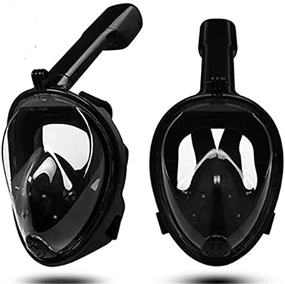 Desconocido Máscara de Buceo Máscara de Buceo Máscara de Buceo 180 ° Máscara de Snorkel Seca Completa Máscara de Buceo Inastillable Impermeable para A