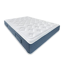 Somnia Descanso - Colchón Reversible Atenas de Muelles Ensacados + Viscoelástica en Ambas Caras, Grosor 25cm, Firmeza Media-Alta, Antiácaros, Antibact en oferta