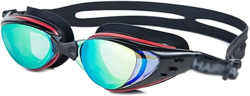 Hombres Mujeres Miopía Electroplate Gases de natación Impermeables Diopter Silicona Silicona Anti antiniebla Protección UV Gafas de natación (Color: C características