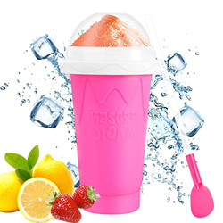 Alieny Slushy Maker - Taza para hacer granizados, tazas de batidos mágicos congelados con tapa y pajita, máquina de helado casera para batidos de lech características