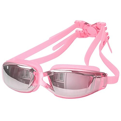 Jrechio Gafas de natación Ajustables de Marco Grande Gafas de natación de Agua Gases de Buceo Impermeables zhengqiang (Color : B)