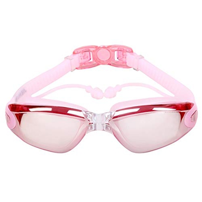 Jrechio Gafas de natación Plaus de una Pieza a Prueba de Agua y Anti-Fog Gafas de natación for Adultos Grandes Gafas de natación (Color: b) zhengqiang