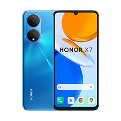 HONOR X7 Smartphone con Android 11, 4 GB de RAM + 128 GB de Almacenamiento, Pantalla FullView Fluida de 6,74" y 90 Hz, Cámara Posterior Cuádruple de 4 características