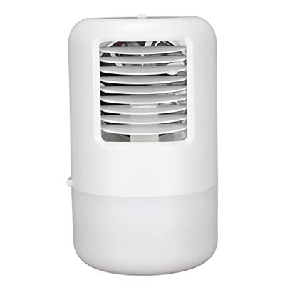 Mini Ventilador Enfriador, Aire Acondicionado Portátil, 3 Niveles de Velocidad del Viento Ventilador de Refrigeración por Agua de Escritorio Enfriador