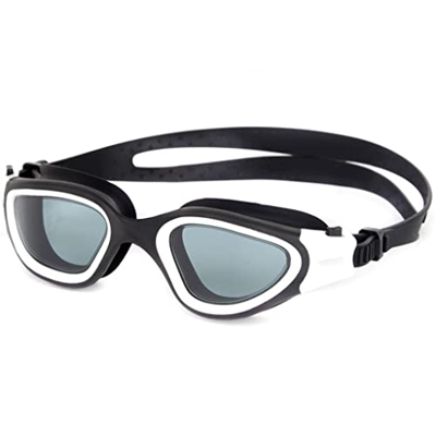 Jrechio Gafas de natación de Lente Transparente Gafas for natación Ajustables Adultas en la Piscina (Color: D Tamaño: Un tamaño) zhengqiang (Color : A