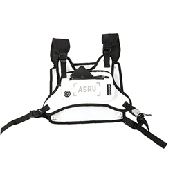 Ruluti Moda Bolsa de Plataforma de Pecho para Hombres Bolsa de Cintura Hip Hop Streetwear Funcional Cofre Teléfono Móvil Bolsas Masculino Fanny Pack características