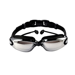 Gafas de natación deportes de agua marco grande con tapones for los oídos gafas de natación gafas de natación for adultos set (color: talla: única tal precio
