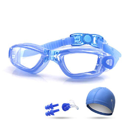 Miopía gafas de natación gafas de natación de silicona anti-fog hombres y mujeres impermeables ópticos gafas de lente transparente for adultos (tamaño en oferta
