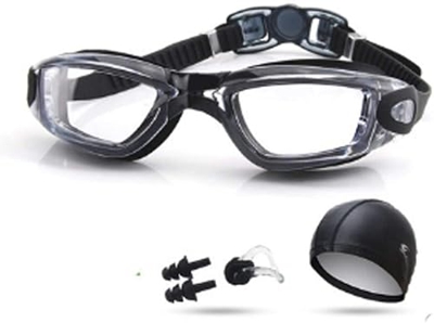 Miopía gafas de natación gafas de natación de silicona anti-fog hombres y mujeres impermeables ópticos gafas de lente transparente for adultos (tamaño