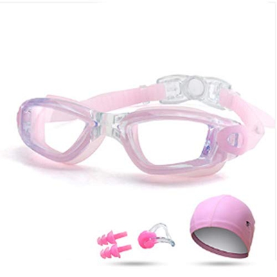 Miopía gafas de natación gafas de natación de silicona anti-fog hombres y mujeres impermeables ópticos gafas de lente transparente for adultos (tamaño
