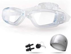 Miopía gafas de natación gafas de natación de silicona anti-fog hombres y mujeres impermeables ópticos gafas de lente transparente for adultos (tamaño precio