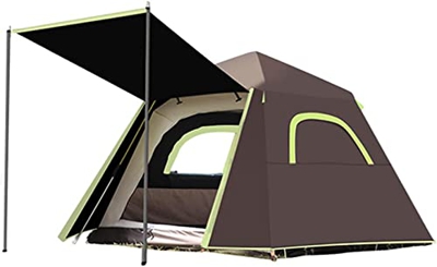 Tienda de campaña impermeable al aire libre a prueba lluvia 3-4 personas familiar emergente viento instantánea automática doble capa Ventanas malla gr