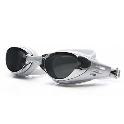 Jrechio Summer Men Mujeres Gafas de natación electroplacas Gafas Impermeables Silicona Anti antiniebla Agua de Buceo Vasos (Color: c) zhengqiang (Colo