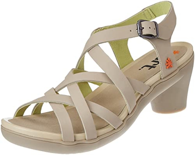 Art ALFAMA, Sandalia con talón Mujer, Sesame, 39 EU