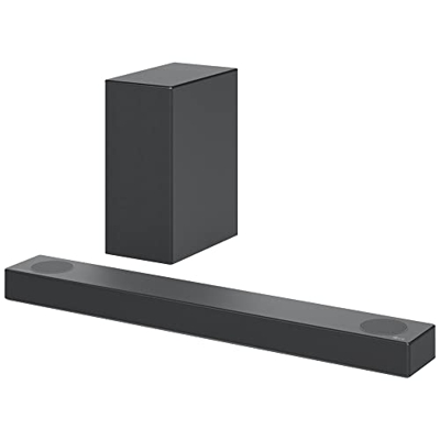 LG S75Q - Barra de sonido Inteligente con 380W potencia y 3.1.2 canales, doble altavoz Atmos vertical, Sonido envolvente Dolby Atmos y dst:X en alta r