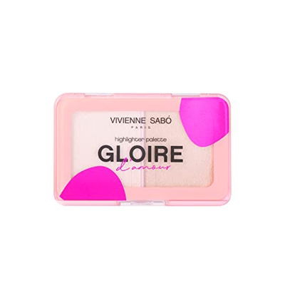 VIVIENNE SABÓ | Paleta Duo Iluminadora 01 | Tono Claro y Oscuro para Efecto Radiante | Oculta Signos de Fatiga y Larga duración | Cruelty Free (Beige)