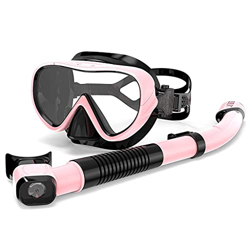 Desconocido Máscaras de Buceo Conjunto de Snorkel Unisex Panorámica Multicolor Equipo de Snorkel Snorkel en Seco Gafas de Buceo para Adultos (Color :  precio