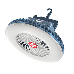 Ventilador A Prueba De Agua, Ventiladores con Batería Recargable USB De 2400 Mah con Linterna LED Adecuados para Acampar, Al Aire Libre Y En La Habita características