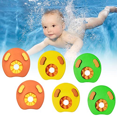 Furado Manguitos de Natación para niños,Flotador de Brazos para Niños,6 pcs Anillo de natación para Brazos para niños,Flotador Bebe Piscina Discos Her