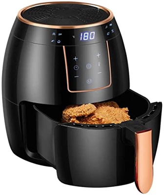 XiangWen Freidora de Aire 5.5L Gran Capacidad Saludable Sin Aceite 1300W con Temporizador de Ciclo de Aire rápido Control de Temperatura Cesta Antiadh