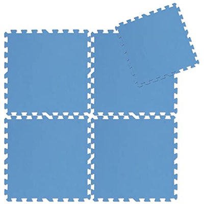 Bestlivings Esterilla protectora para el suelo de la piscina, 8 unidades (50 x 50 x 0,4 cm) – 2 m² – Sistema de ranuras robusto, ampliable