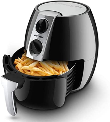 XiangWen Freidora de Aire Pantalla táctil Inteligente Freidora Electric Free Free Gran Capacidad French Fries Fabricante de Tiempo de exhibición Digit