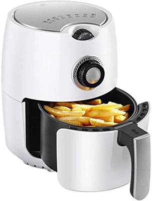 XiangWen Freidora de Aire Aceite sin Aceite bajo Grasa Multifunción Multifunción Freidora eléctrica Freidora Ajuste de Aceite Saludable (Color: Blanco