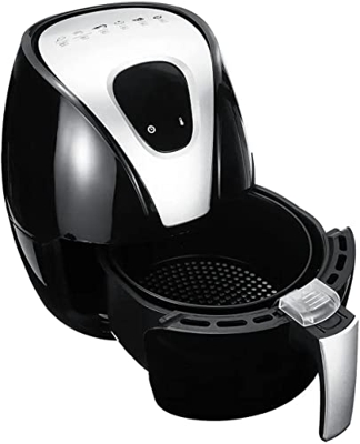 XiangWen Air Fryer 1500W 2.5L Freidora de Aire eléctrica para una cocción Saludable sin Aceite Seguridad Temporizador Digital Temperatura para una Sal