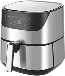 XiangWen Freidora de Aire 220V 2000W Gran Capacidad Pantalla sin Aceite Protección de Seguridad táctil Cocina Saludable Sin Aceite (Color: Plata, Tama en oferta