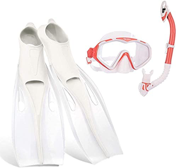 máscara de Buceo Máscaras de Buceo Juego de Snorkel Profesional Gafas antivaho de Silicona Juego de Aletas de natación Equipo de Buceo para Adultos y en oferta