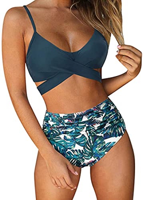 CheChury Bikini Mujer Conjuntos Brasileño Sexy Bikini de Play Acolchado Bra Traje de baño Tops y Braguitas Dos Piezas Bikini Sets Sexy Talla Grande Ba