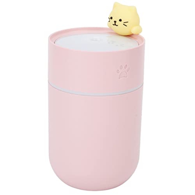 Humidificador Portátil de 300 Ml, Niebla Facial Ultra Silenciosa, Humidificador de Escritorio Pequeño de Dibujos Animados Lindos en Aerosol Grande par