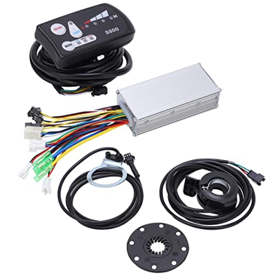 Dpofirs Kit de Conversión de Bicicleta Eléctrica Controlador de Motor de Bicicleta Fácil de Verificar para Motor de Bicicleta de 500W