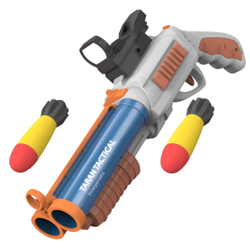 Tovol Zerky Blaster de granadas de Espuma con Escopeta de Juguete de Doble cañón de Sonido con 8 Dardos precio
