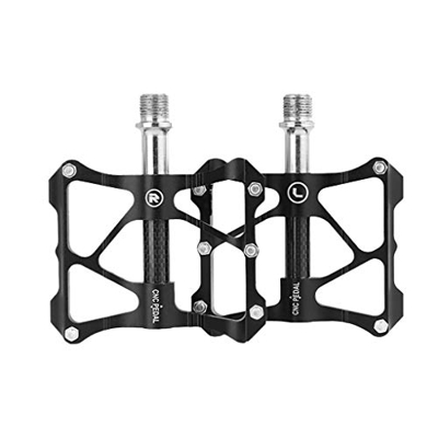 Generic Pedales antideslizantes para bicicleta Mountain Sealed Ultralight Pedales de bicicleta MTB CNC Accesorios para bicicleta de montaña (Negro, ta