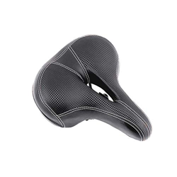 Generic Cojín para sillín de bicicleta, cojín ancho, universal, ultra cómodo, accesorio para bicicleta (negro, talla única) características