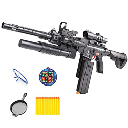M416 Juguete AutomáTico Lanzadores De Espuma Juego De Juguete Recargable Para NiñOs Por 6-12 AñOs, Incluye 60 Dardos De Espuma/Balas Suaves Linterna G precio