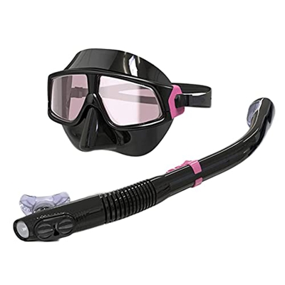 Desconocido Máscaras de Buceo Traje de Snorkel Gafas de Buceo para Adultos Snorkel en Seco Equipo de Snorkel Multicolor panorámico Unisex (Color : D, 