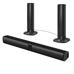 N/A Barra de Sonido Separable Bluetooth con Sistema de Sonido Envolvente inalámbrico y inalámbrico Incorporado para TV, PC, Tableta, teléfono Intelige precio