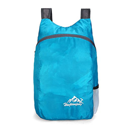 NC 20L Mochila ligera plegable resistente al agua, mochila de viaje pequeña, plegable para camping, al aire libre, color azul características