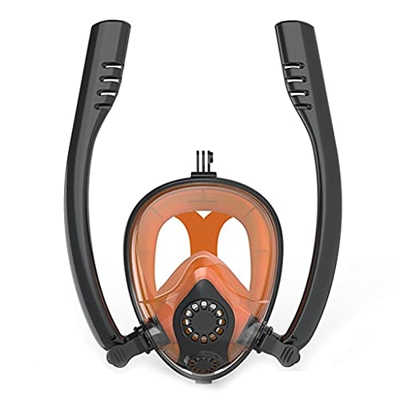 Desconocido Máscaras de Buceo Respirador de Buceo Respirador de Snorkel en Seco Completo Natación de Cara Completa para Adultos HD Impermeable y antiv