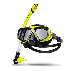 Desconocido Máscaras de Buceo Traje de Snorkel Gafas de Buceo para Adultos Snorkel en Seco Equipo de Snorkel Multicolor Panorámico Unisex (Color : H)  en oferta