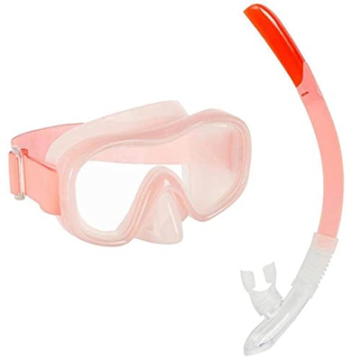 Desconocido Máscaras de Buceo Snorkeling Silicona Impermeable y antivaho Unisex HD Equipo de Buceo Natación (Color : Azul, Tamaño : M) (Rosa L)