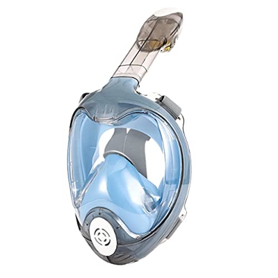 Máscaras de Buceo Snorkel Unisex HD Equipo de Buceo Hecho de Material de Silicona Natación Impermeable y antivaho (Color : Azul) (Azul)
