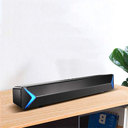 N/A Barra De Sonido AUX USB Altavoz De La Computadora con Cable E Inalámbrico Bluetooth Home Theatre FM Radio Barra De Sonido Envolvente (Color : Whit en oferta