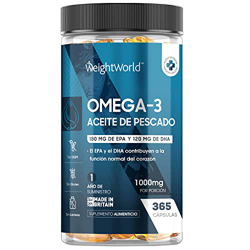 WeightWorld Omega 3 1000mg 365 Softgels en oferta