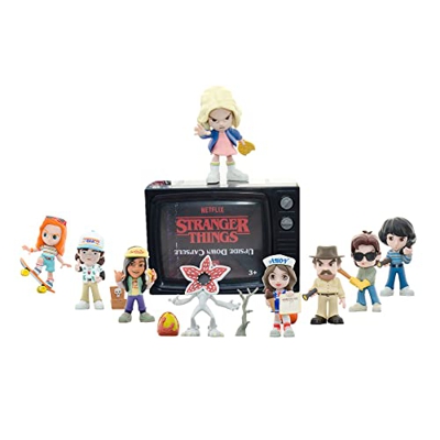 Famosa - Cápsulas mágicas Stranger Things, con 1 figuras de escena diferentes de la serie, muñecos de personajes y accesorios, entrega aleatoria (7000