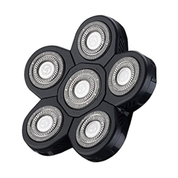 SMELEYOU Cabezales de Cuchilla de rasurador, Cabezales de reemplazo de Cabezales de reemplazo para Hombres calvos 360 Grados de Barba de Barba Cabello en oferta