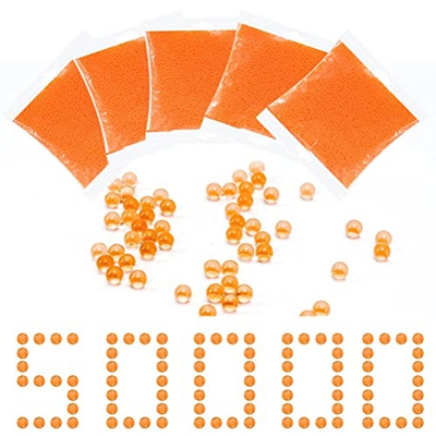 tairong Munición de Gel Blaster, 50000PCS Bolas de Agua Bolas de Recarga de munición, 7-8 mm Gel no tóxico Splater Ball Blaster Bullets, Aplicar para 